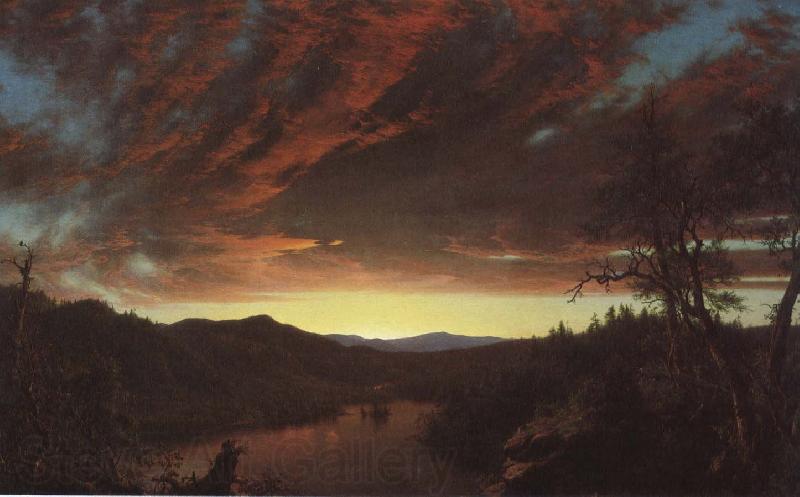 Frederic Edwin Church Wild twilight Norge oil painting art